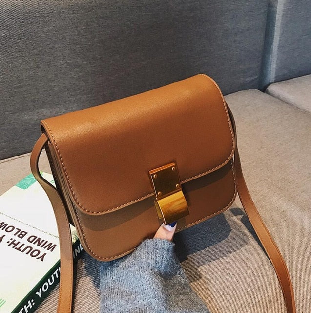 European Retro PU Leather Square