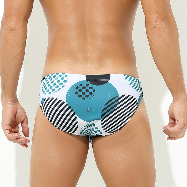 Printed Swim Briefs Men