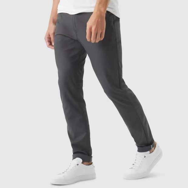 Summer New Ice Silk Leisure Pants Men