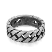 Titanium Steel Casting Chain Pattern Ring