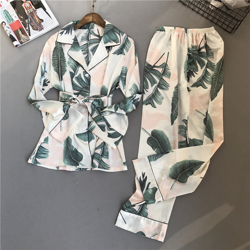 Floral Print Rayon Sleepwear Set