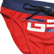 Men's Colorblock Print Swim Briefs Fashion