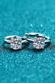 Moissanite Huggie Earrings