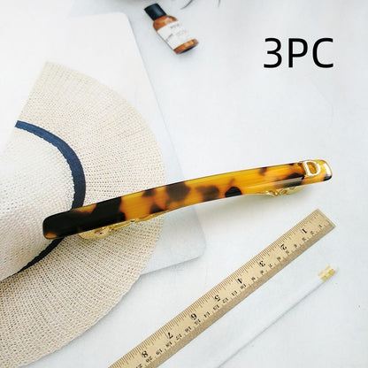 Women Two-Color Fine Horizontal Hair Clip