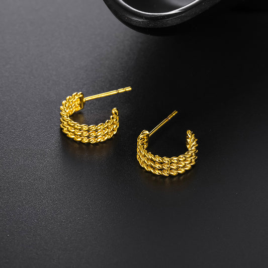 XUPING Vintage Geometric Copper Alloy Earrings for Women