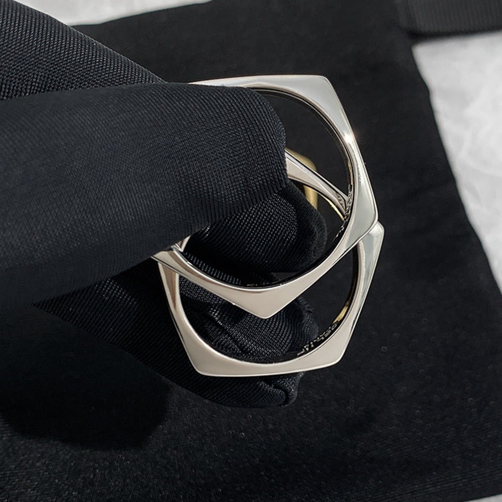 Modern Geometric Drop Earrings