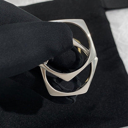 Modern Geometric Drop Earrings