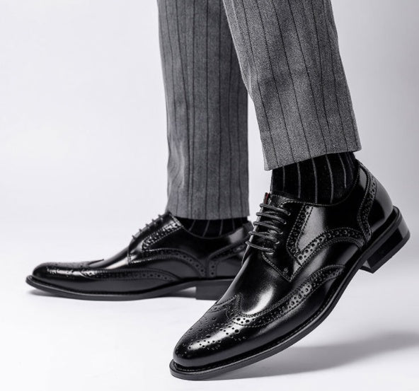 Men Dress British Style Leather Shoes