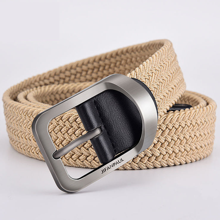 Woman Casual Woven Canvas Belt