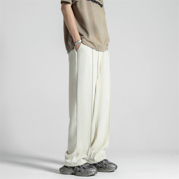 Thin Ice Silk Elastic Waist Casual Pants Men