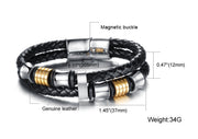 Men Knitted Magnetic Hand Bracelet