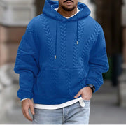 Solid Color Long-sleeved Hoodies For Men