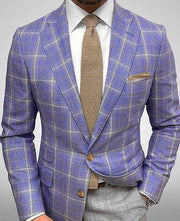 Men's Striped Blazer