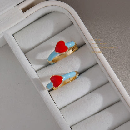 Fresh & Sweet Geometric Oval Copper Earrings