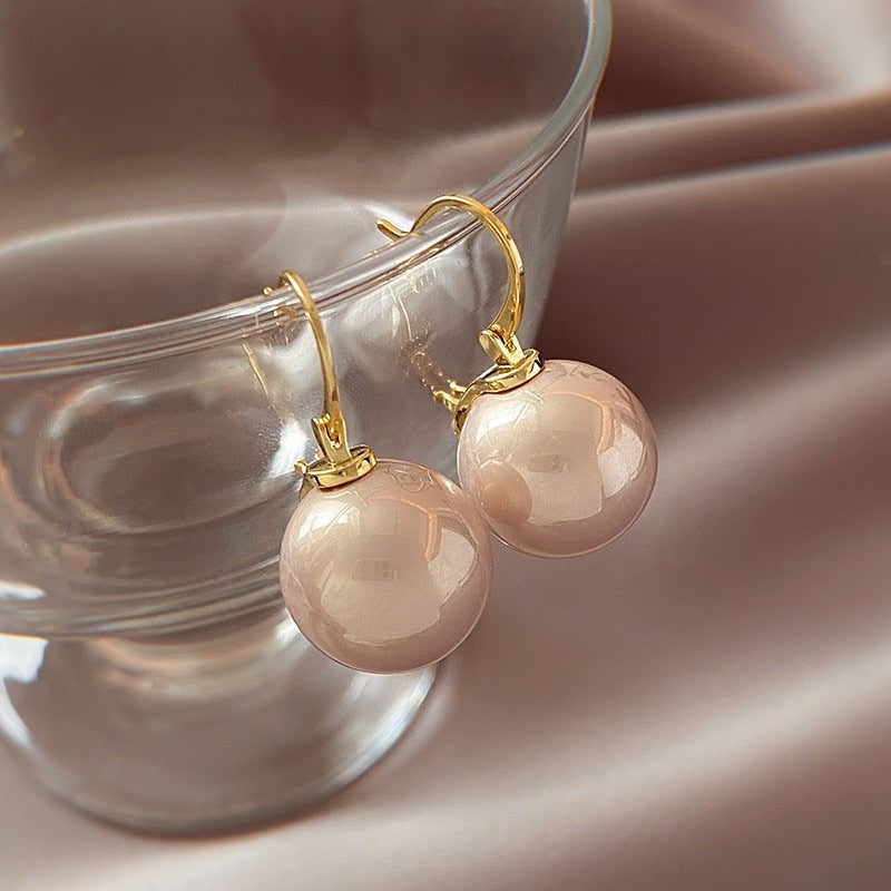 Fashion OL Geometric Sphere Copper Earrings