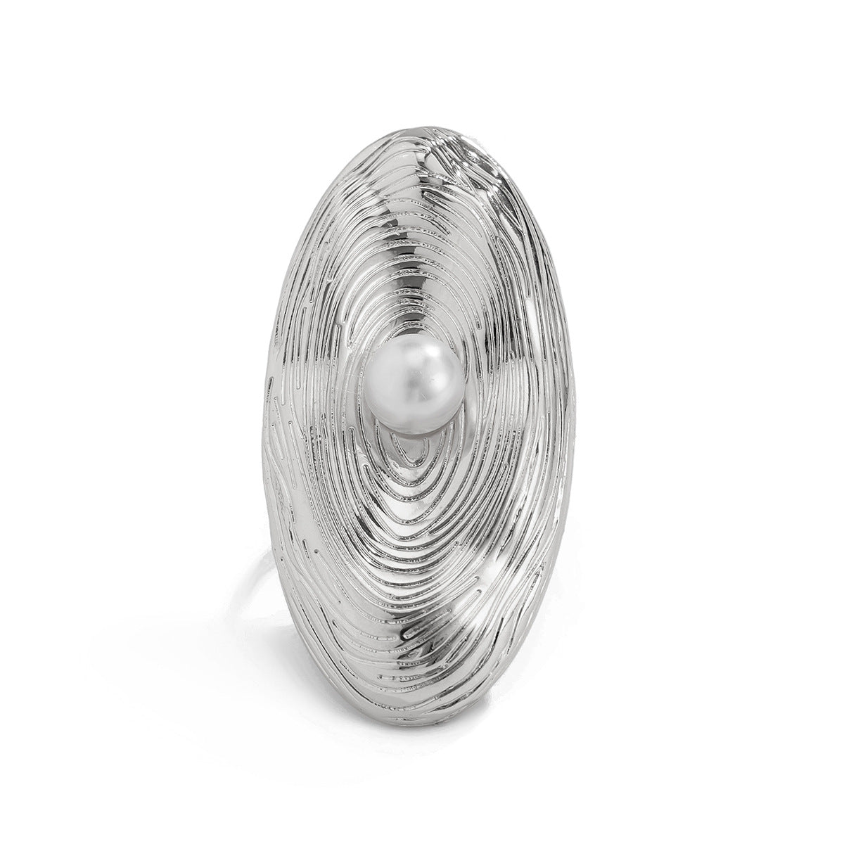 INS Irregular Winding Pearl Ring