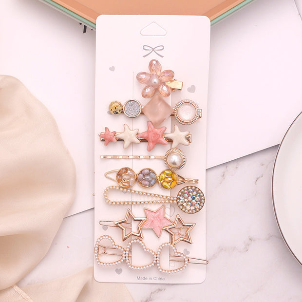 Woman eight-piece Beach Set Hair Clip