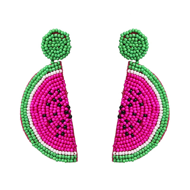 Trendy Boho Handmade Fruit Dangle Earrings