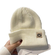 Woman Solid Color Knitted Beanie