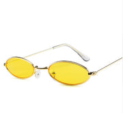 Metal Elliptical Small Frame Glasses for Men