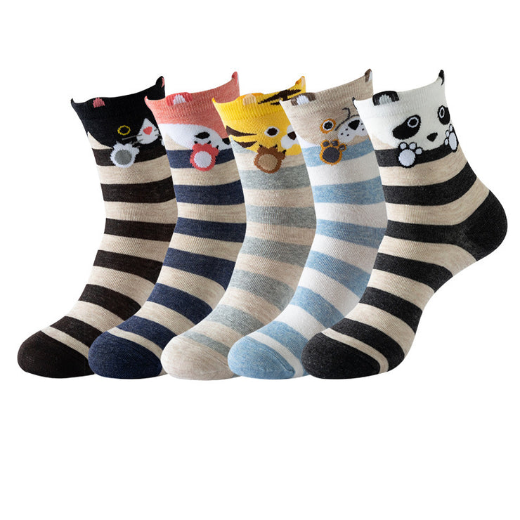 Women's Cotton Mid-calf Length Socks