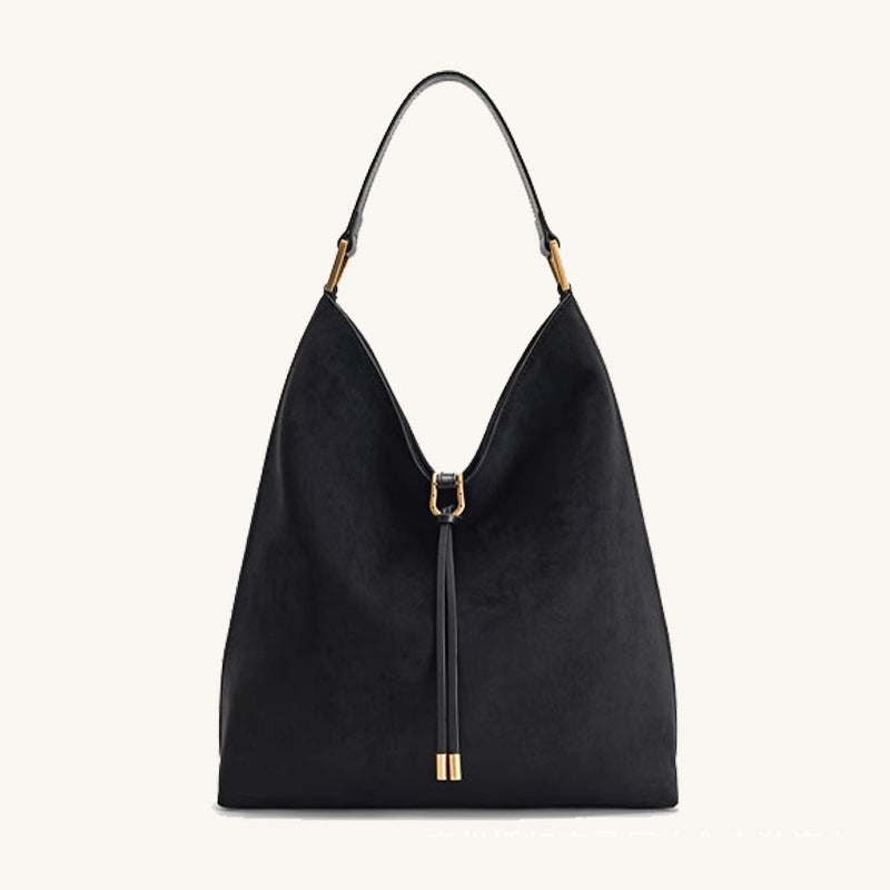 Tote bag with large capacity and lazy feeling shoulder bag