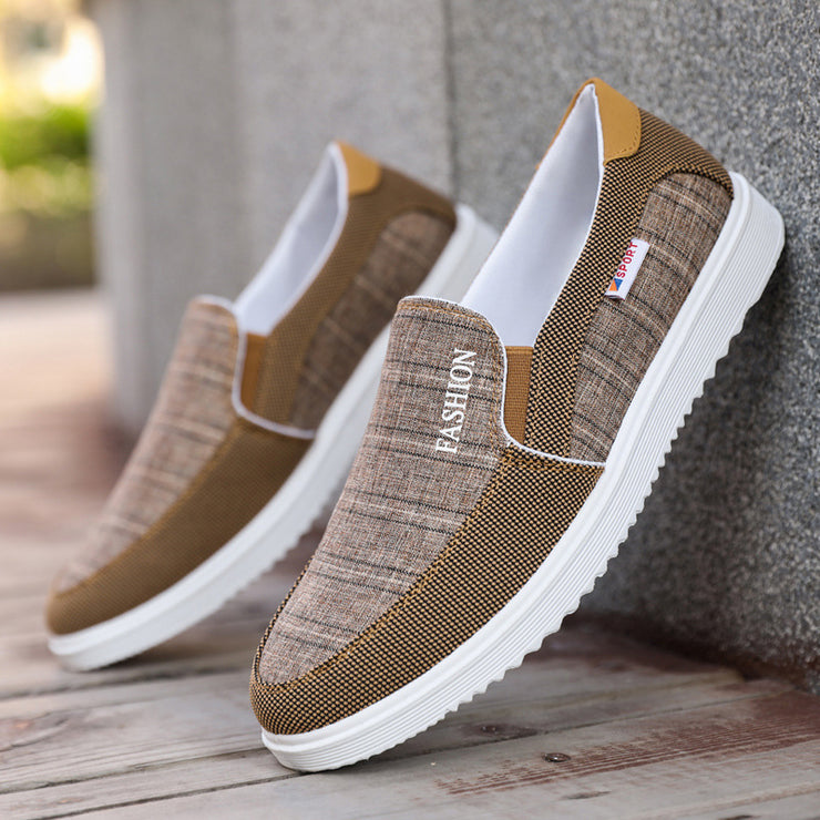 Men's Casual Breathable Loafers Canvas Shoes