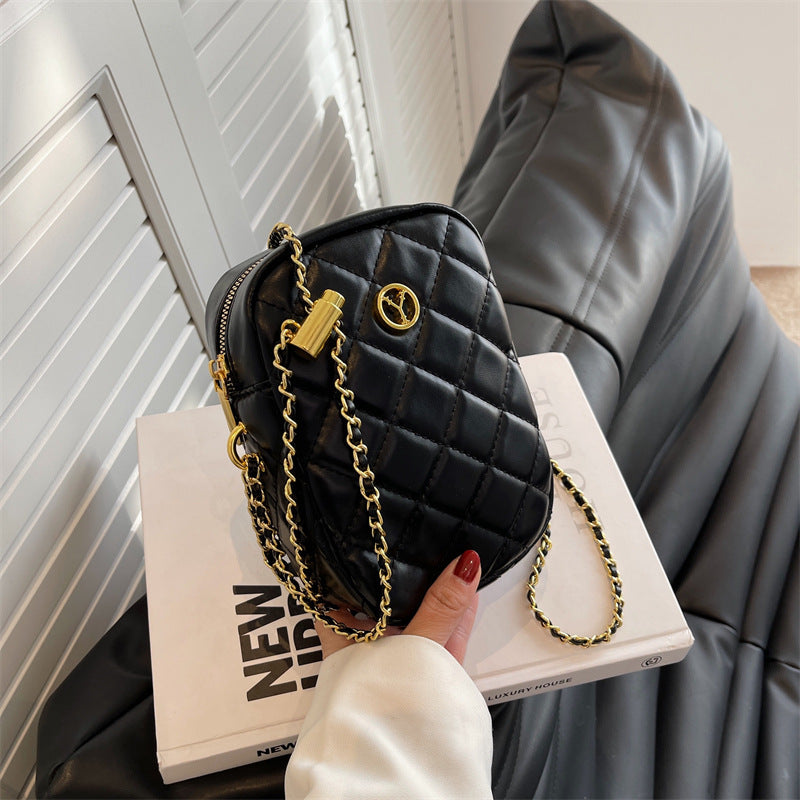 Simple PU Texture crossbody bag