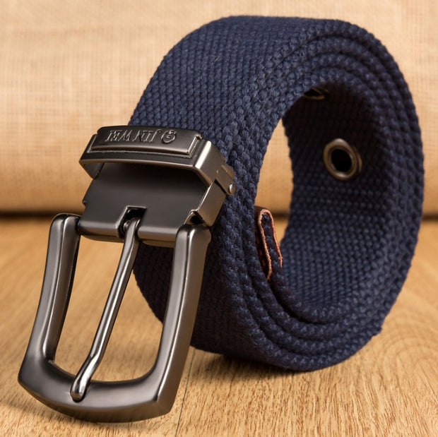 Men's Thick Woven Canvas Belt