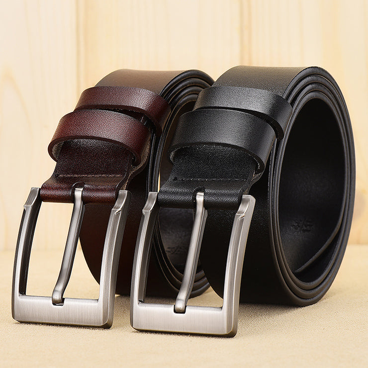 Simple Men's Leather Belt