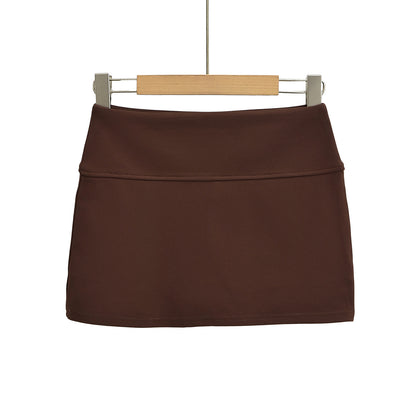 Hip hugging underwear A-line skirt