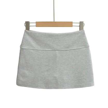 Hip hugging underwear A-line skirt