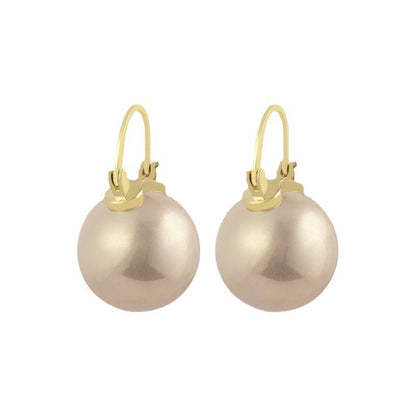 Fashion OL Geometric Sphere Copper Earrings
