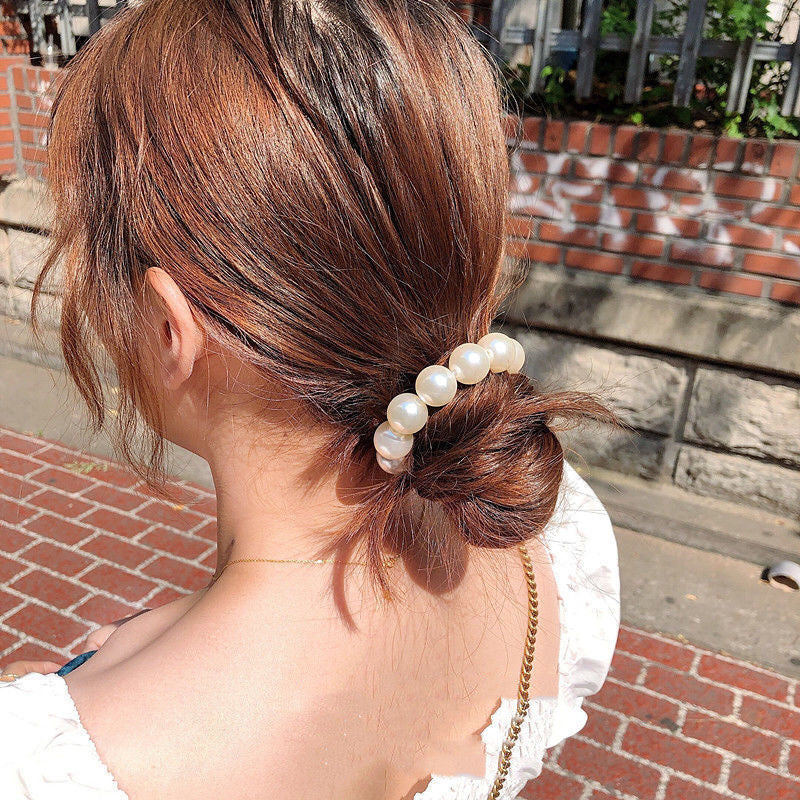 Two-purpose Big Pearl hand band and Hair Band