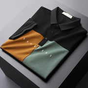 Men's Ice Silk Lapel Polo Shirt Short Sleeves