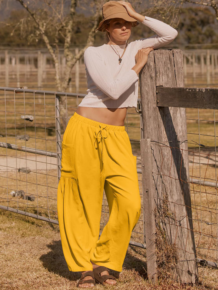 Full Size Wide Leg Pants with Pockets