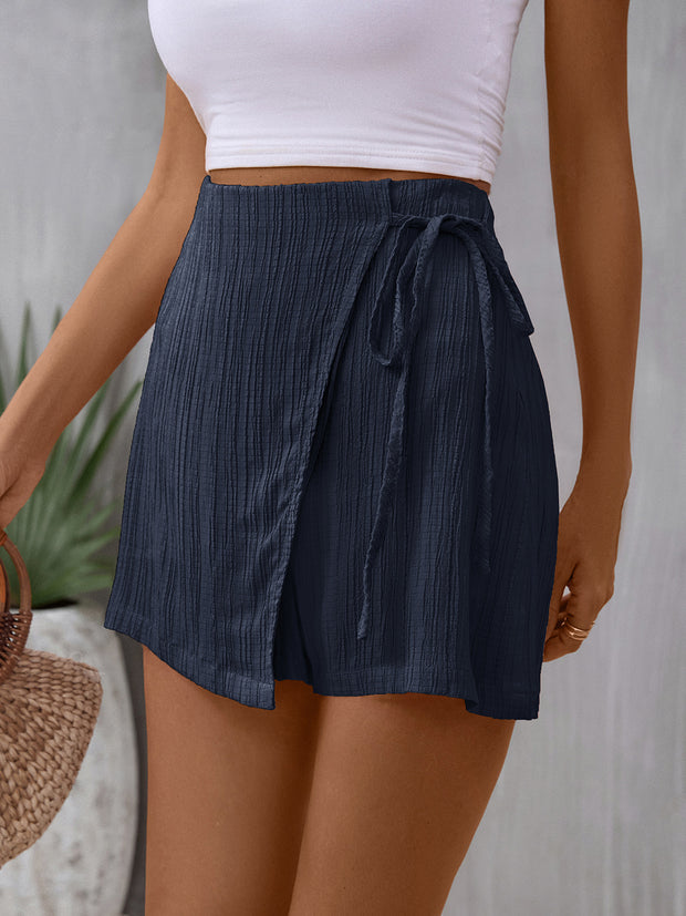 Perfee Tied High Waist Skort