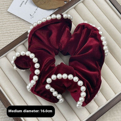 Velvet Beads Hair Ring