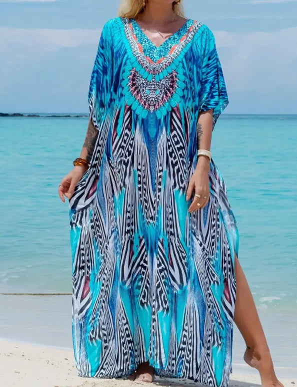 Women's Printed Plus Size Dress