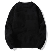 Retro Winter Fleece-lined Thickened Loose Bottoming Sweater