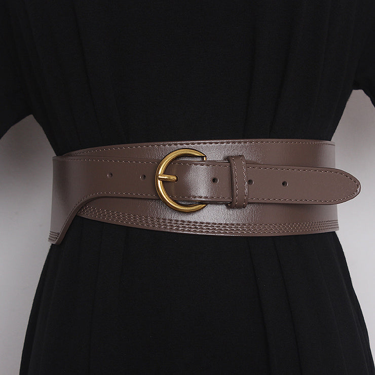 Woman Embossed Girdle Pin Buckle Belt