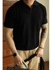 Men V-neck Polo Shirt Design