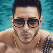 Flat Top Square Sunglasses For Men