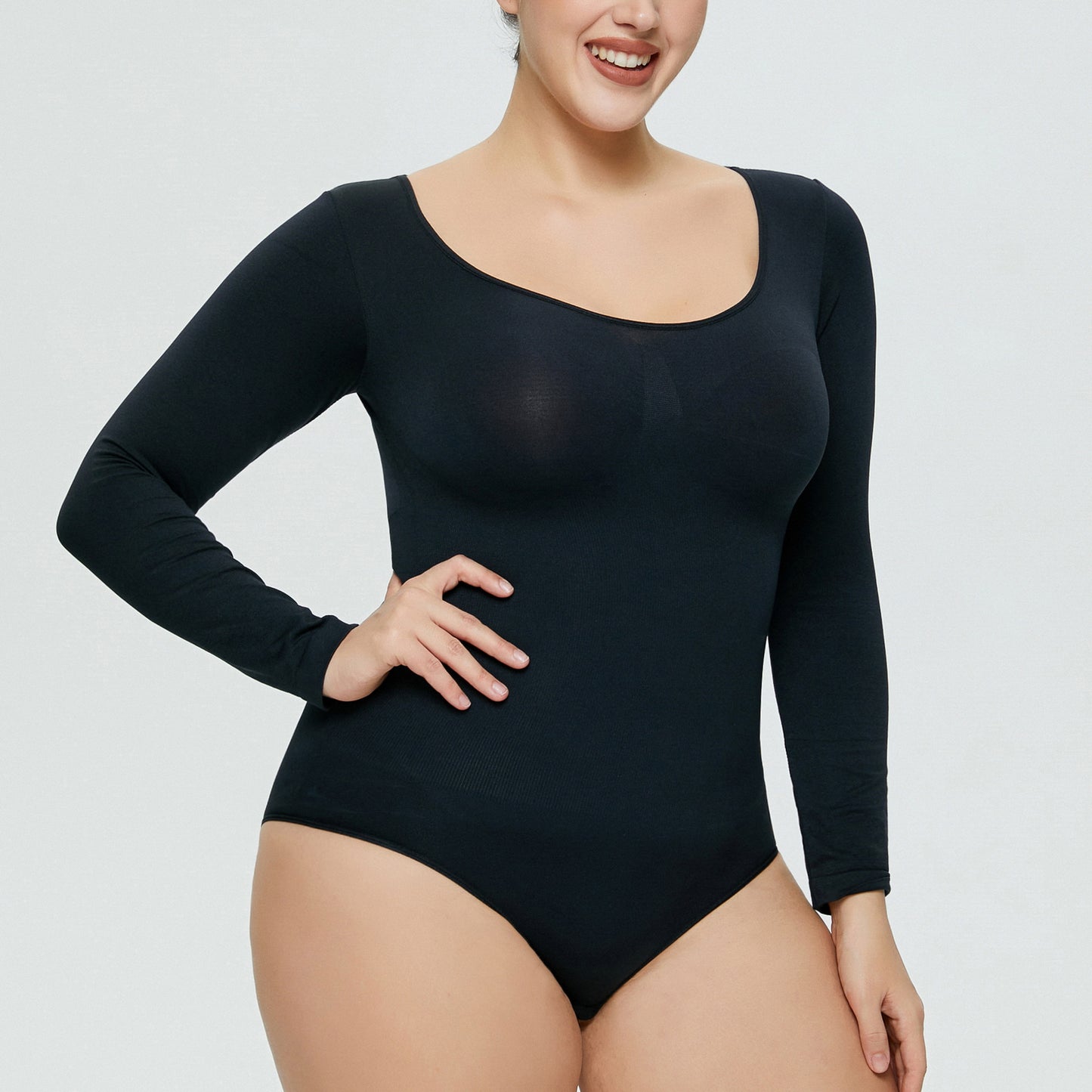 Long Sleeve Bodysuit – Waist & Hip Control