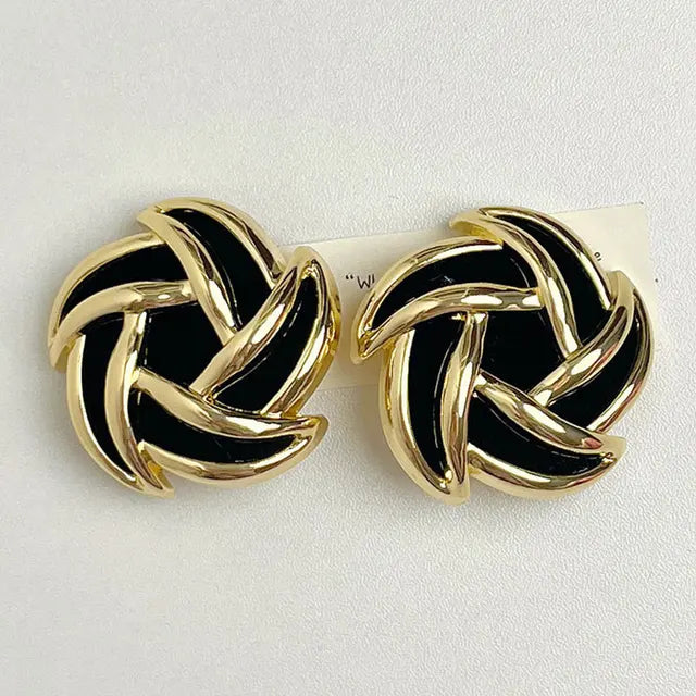 Woman Suede spiral earrings