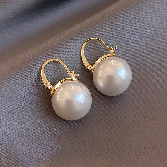 Fashion OL Geometric Sphere Copper Earrings