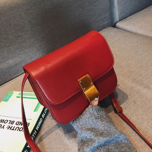 European Retro PU Leather Square