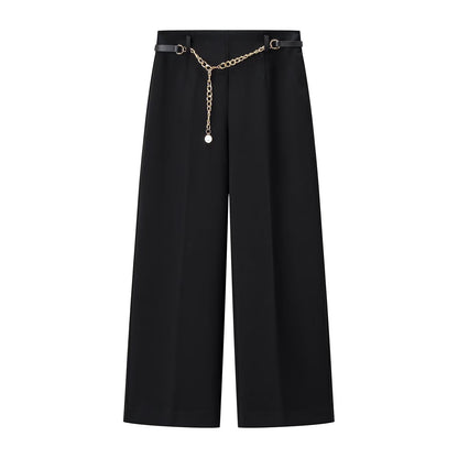 Double-Breasted Long Sleeve Notch Lapel jaket and ankle pants Suit