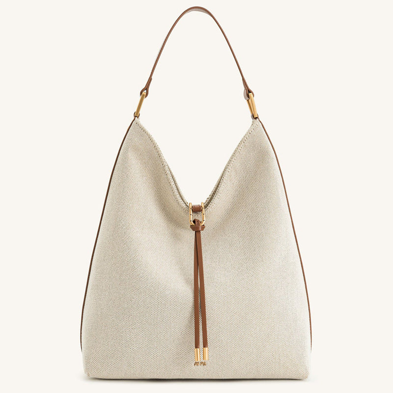Tote bag with large capacity and lazy feeling shoulder bag