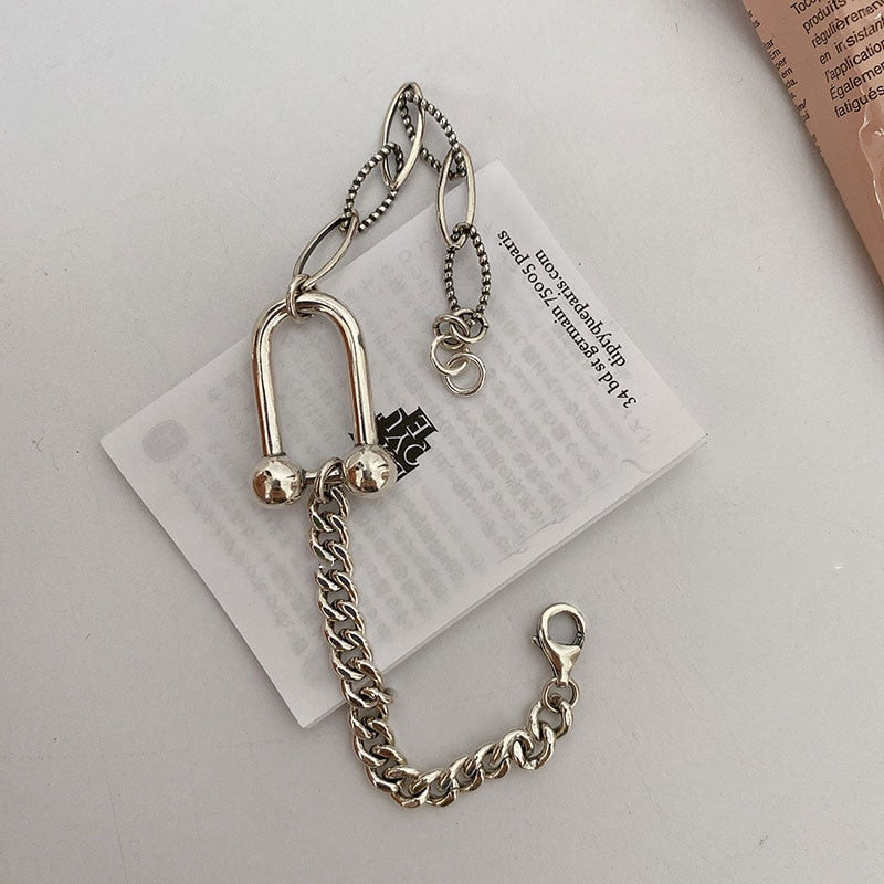 C-Shape Thick Chain Bracelet